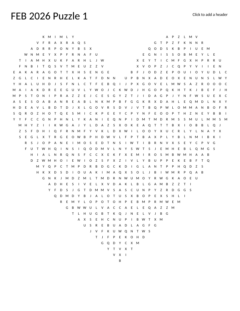 Heart-shaped stamping word search featuring embossing, cardstock, and Stampin' Up color names.