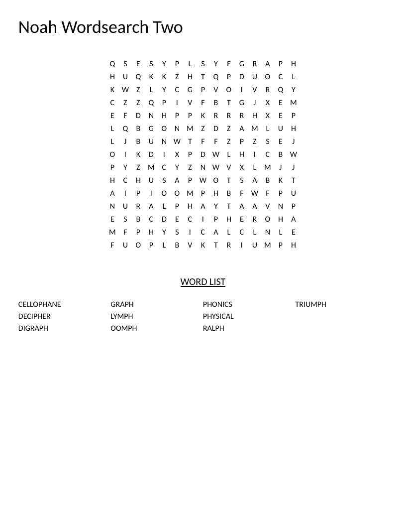 Digraph word search with words like triumph, cellophane, and phonics featuring ph and gh patterns.