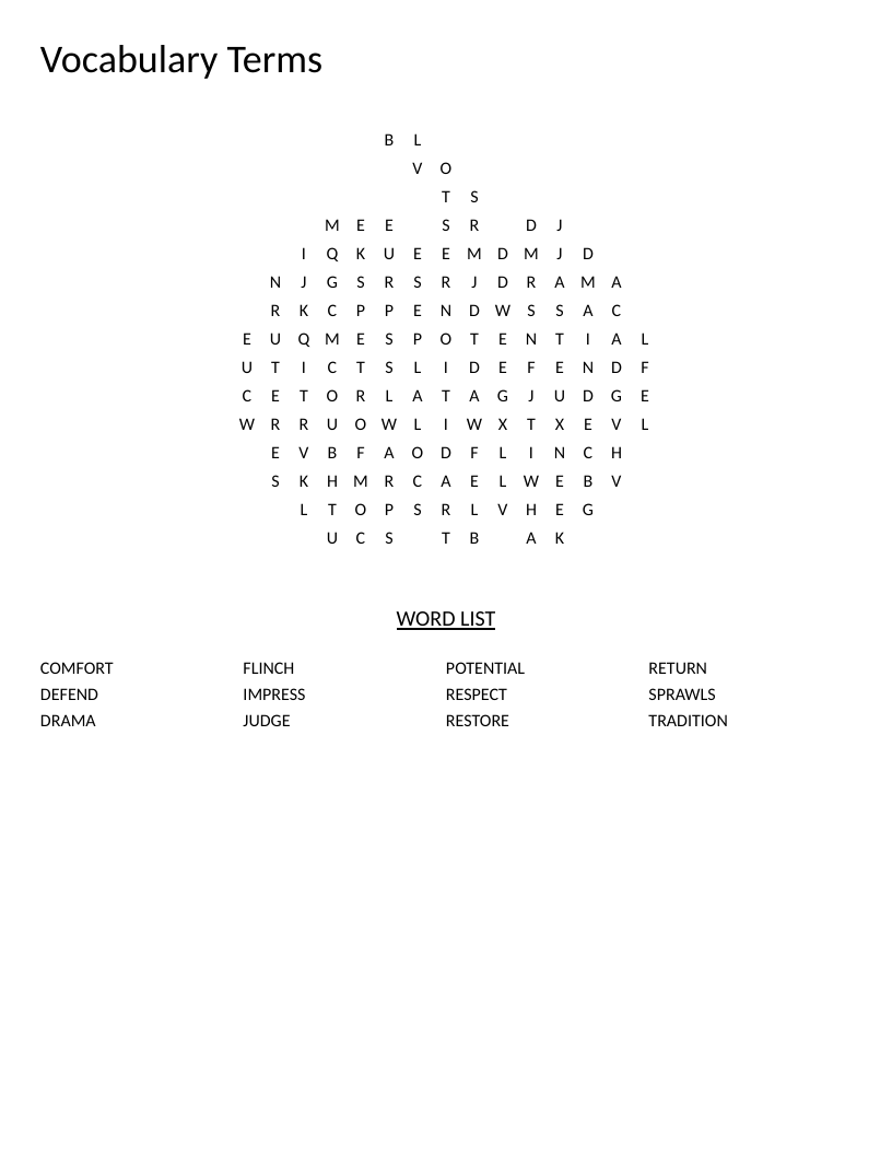 Vocabulary Terms Word Search - Free Printable | BrightSprout
