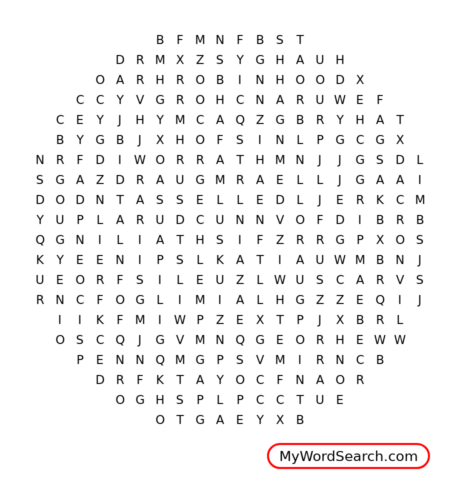 ARCHERY WORDSEARCH