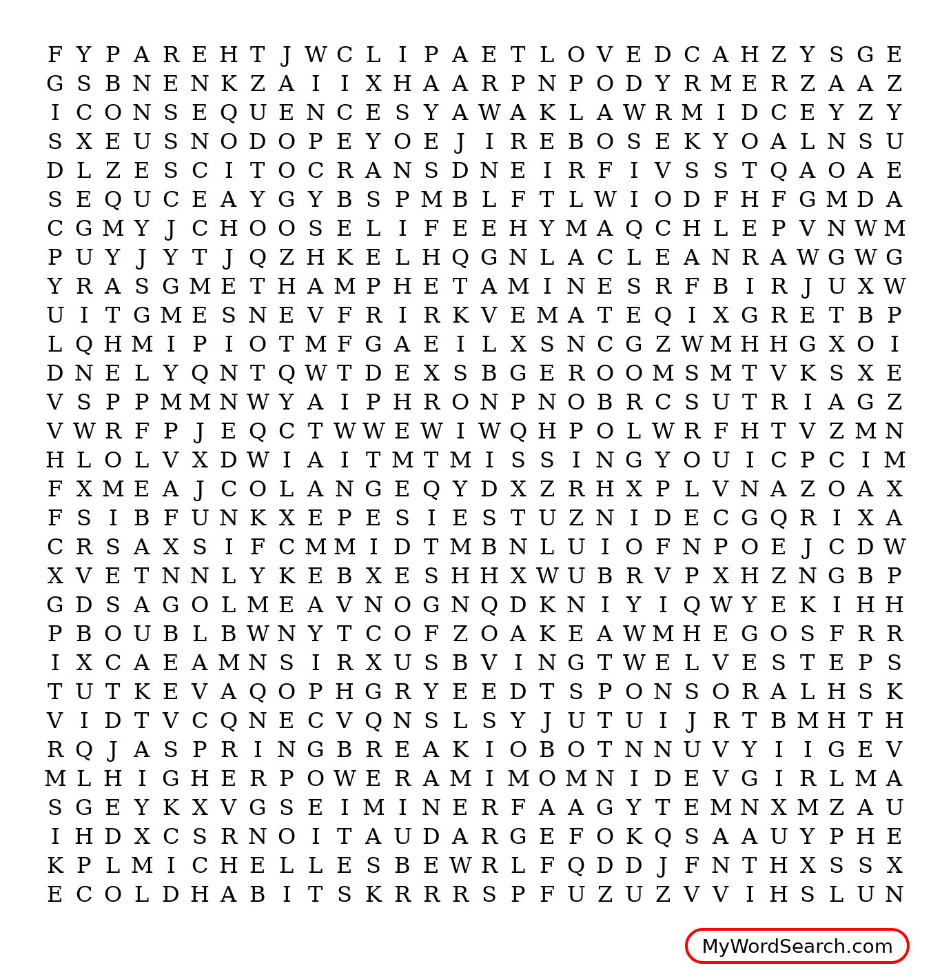 Addiction Word Search