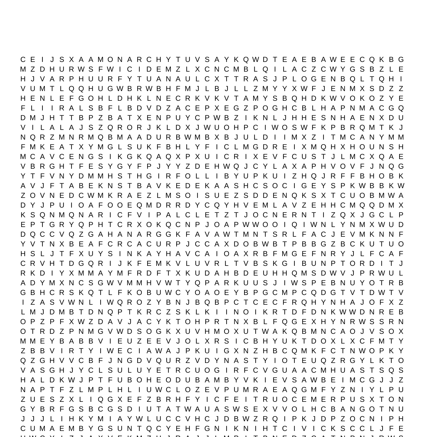 Chapter 2 American Government Word Search