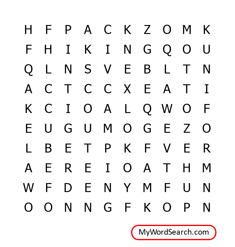 Cub Scout Word Search Pack 85