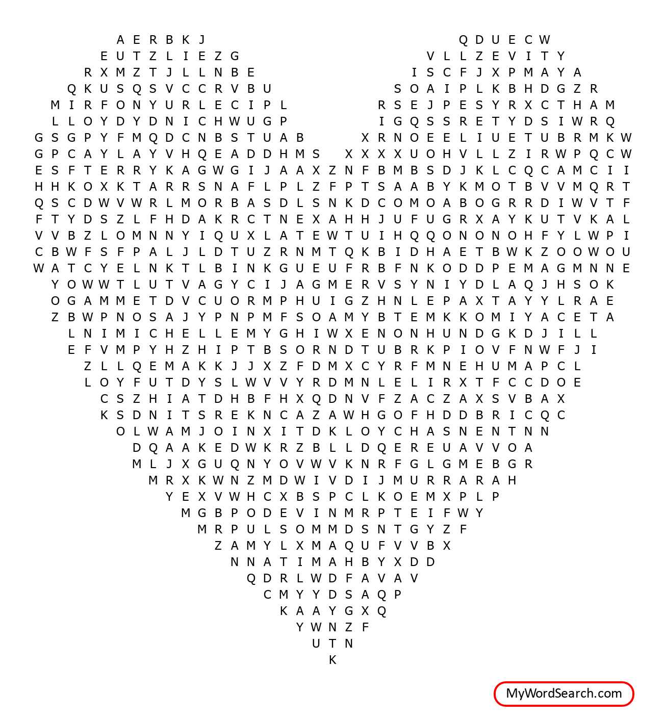 Family Word Search