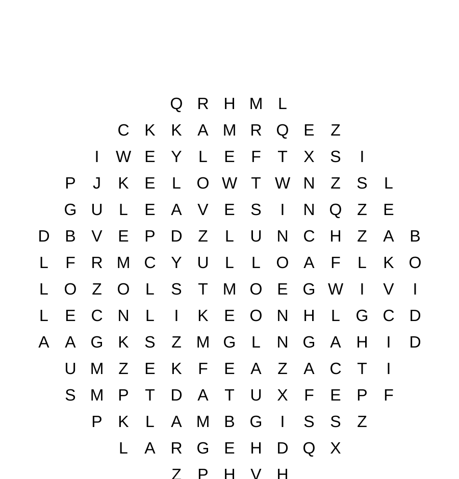 Free Printable Initial L Words