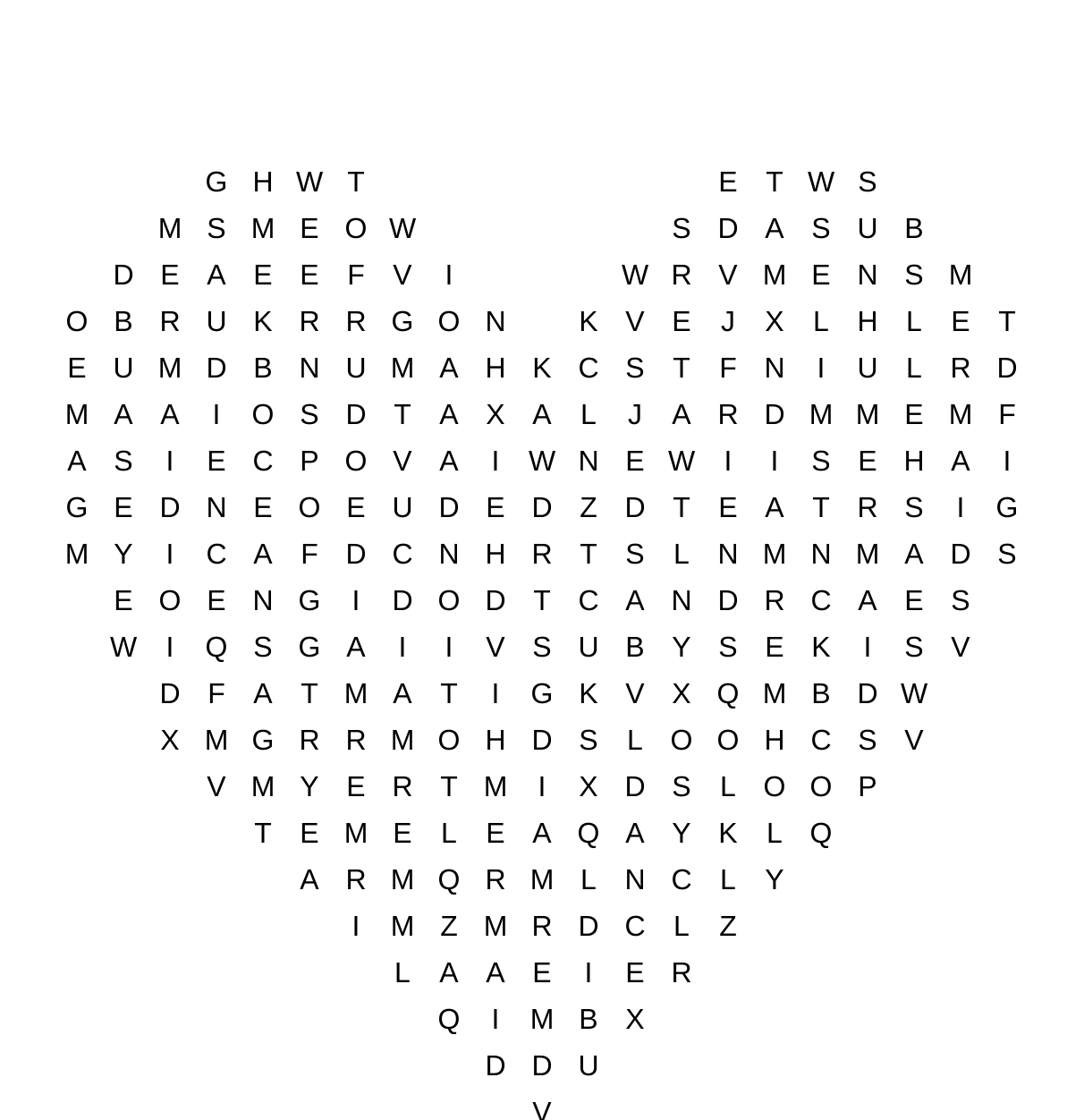 Word Finder Mer Mermaids Word Search