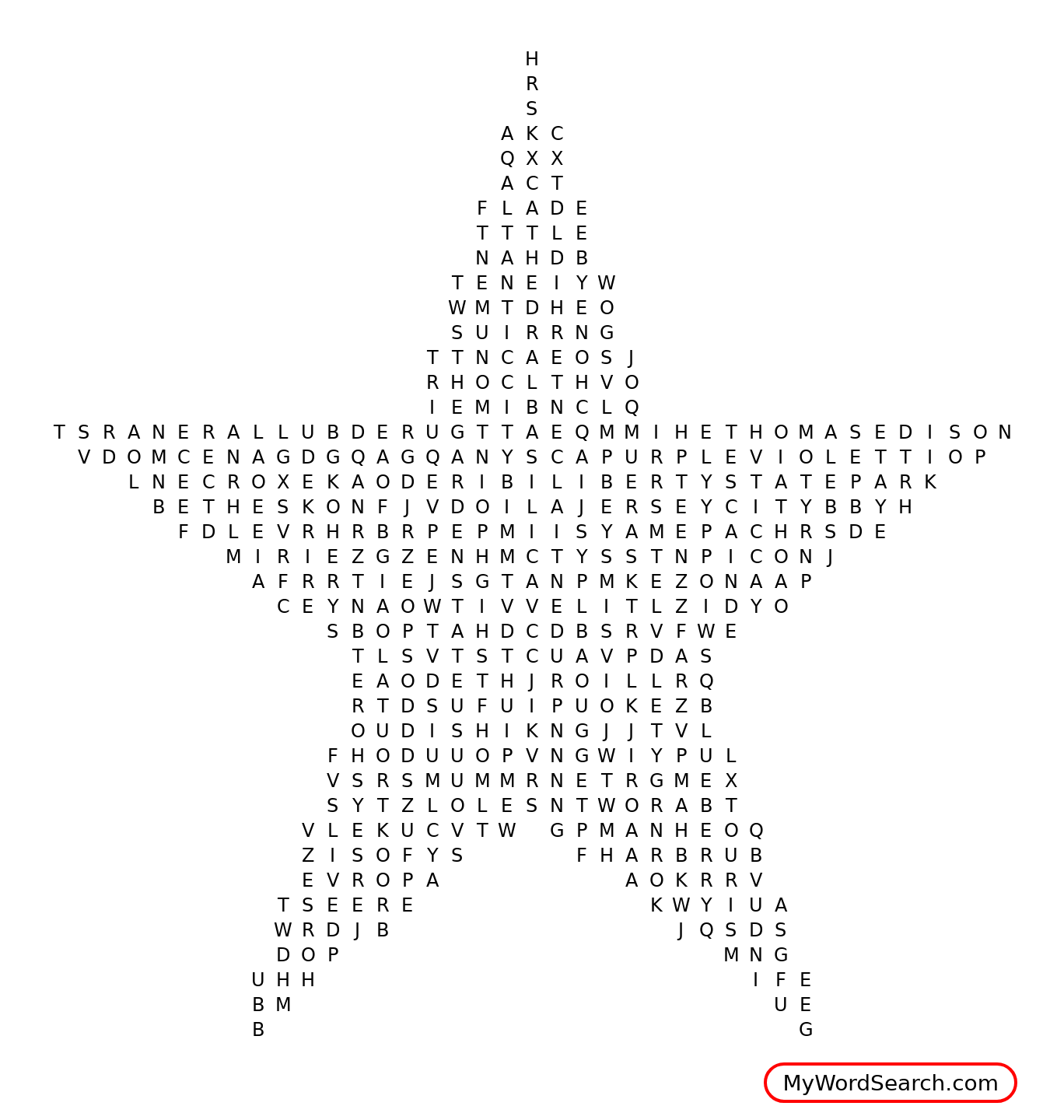 New Jersey Word Search