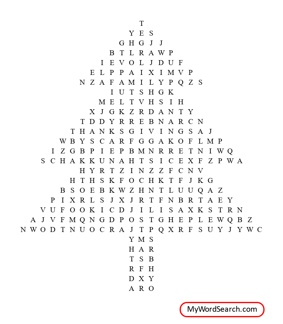 November Crossword Puzzle