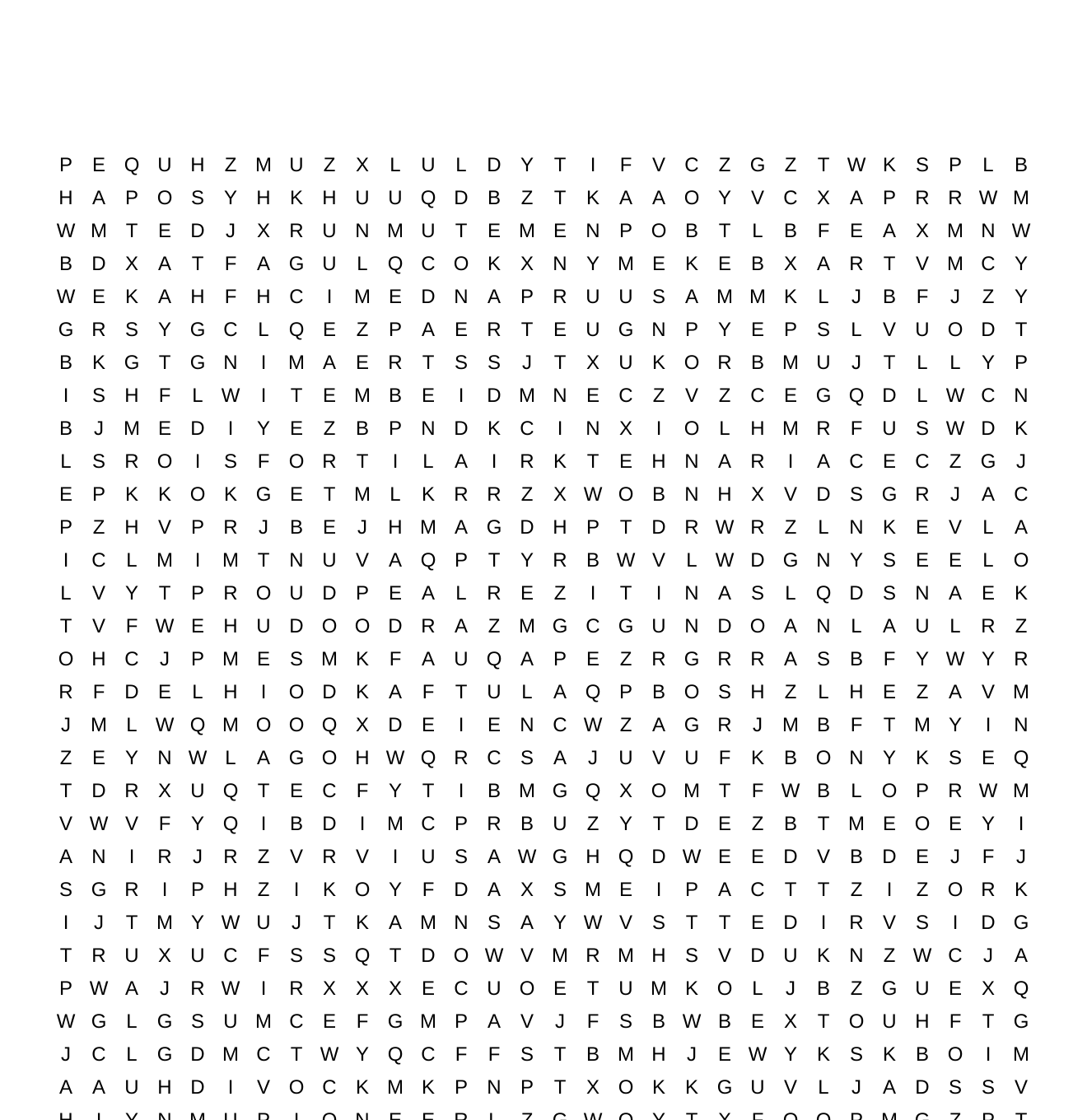 PIONEER WORD SEARCH