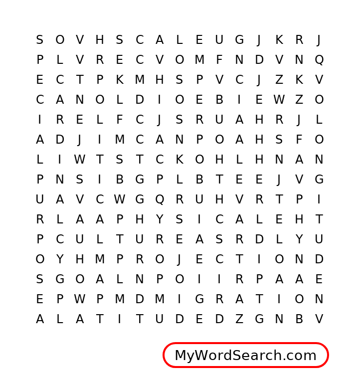 Social Studies Chapter 2 word search