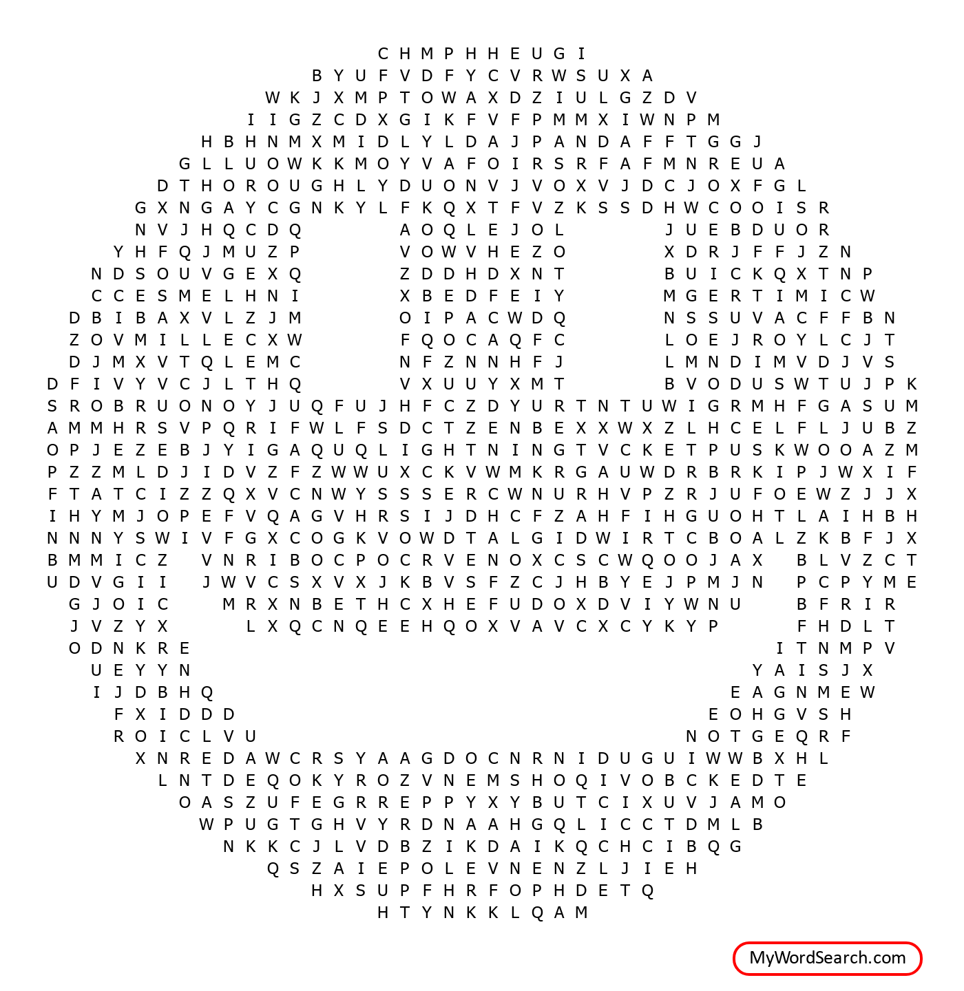 Spelling Word Search