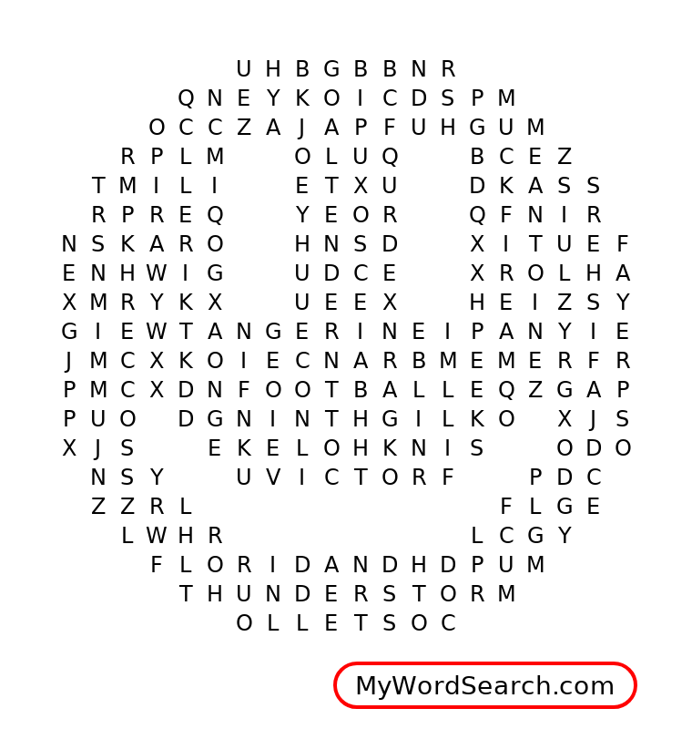 Tangerine Word Search