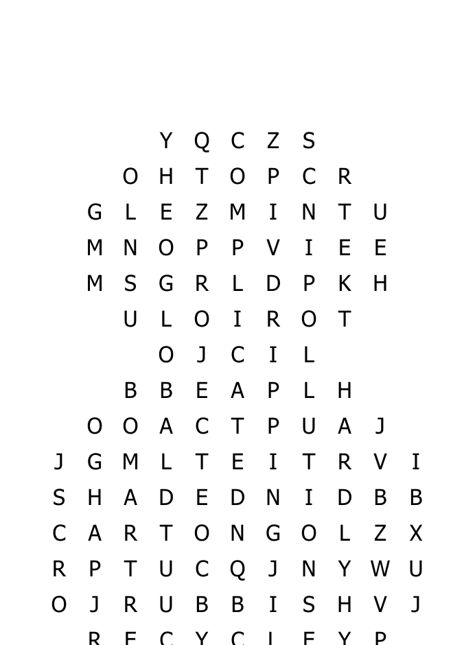 the environment word search