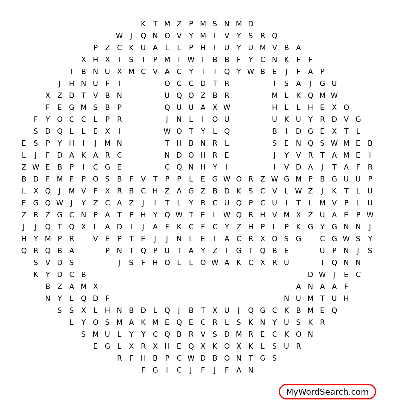 The whipping boy word search