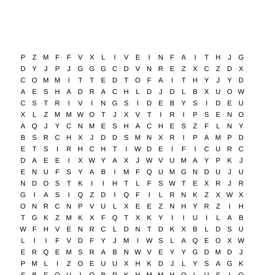 Thursday Word Search Thursday word search