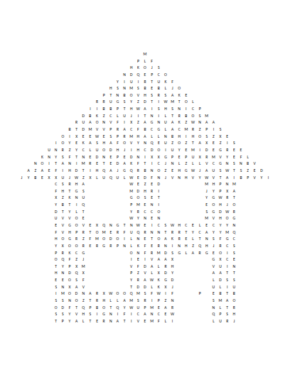 College Algebra #1 Word Search - Free Printable | BrightSprout